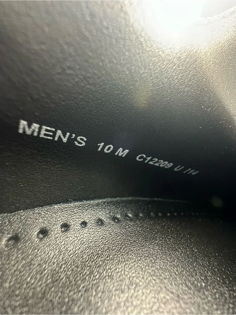 Cole Haan Black Leather Wingtip Oxford Shoes